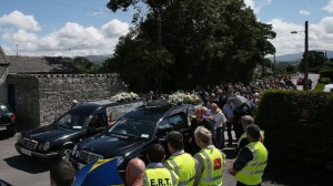 The funeral of Eoghan and Ruairí Chada. Pic courtesy RTE.