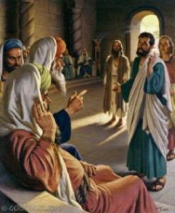 pharisees speaking to disciple