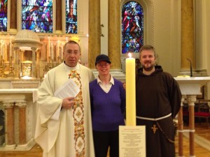 Fr Robert McCabe, Paddy Pender & Fr Bryan Shortall OFM Cap.