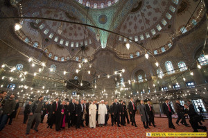 Pope Francis at the Blue Mosque