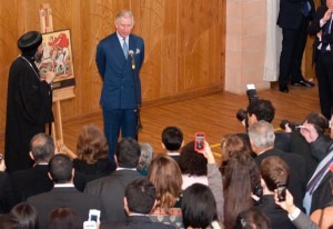 The Prince of Wales addresses Coptic, Syrian Orthodox, Christian communities present in the Middle East. 