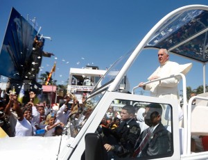 Pope Francis in Colombo, Sri Lanka. Pic: Time.com