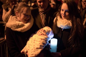 Baby Grace Mc Breen with her sisters.