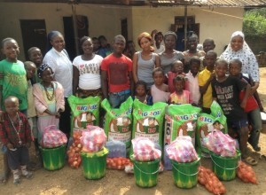 Supplies to five families  in Kenema in Sierra Leone