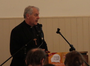 Church of Ireland Primate of Ireland, Archbishop Michael Jackson, addressing the 'Thinking Allowed' event in All Hallows. Pic: Lynn Glanville