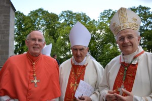 Cardinal Sean Brady, Bishop Liam Mac Daid of Clogher and Bishop Leo O'Reilly of Kilmore.