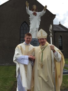 Fr Shane O'Neill and Bishop Phonsie Cullinan