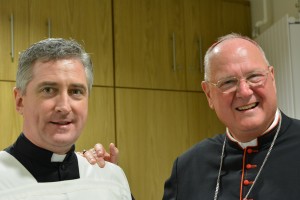 Cardinal Timothy Dolan, Archbishop of New York and Fr Richard Gibbons, parish priest of Knock. 