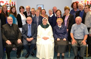 Profession day Sr Enda Maria O'Halloran with members & friends of the Céilí community