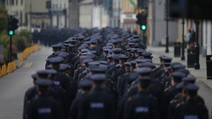 Funeral of Garda Anthony Golden in Blackrock Co Louth. Pic courtesy: RTE