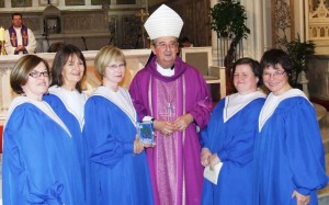 Archbishop Diarmuid Martin and members of the Deaf Choir