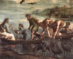 Jesus and peter in boat