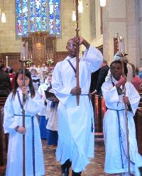 Acolytes in procession