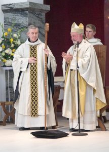 New Abbot Brendan Coffey OSB and Most Reverend Kieran O’Reilly, SMA, Archbishop of Cashel and Emly.